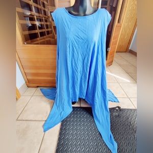Free People Blue Cotton Tunic NWT